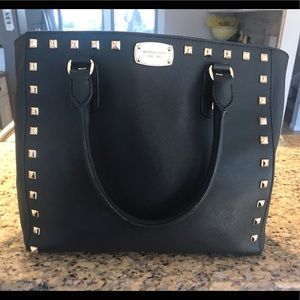 Michael Kors gold studded purse